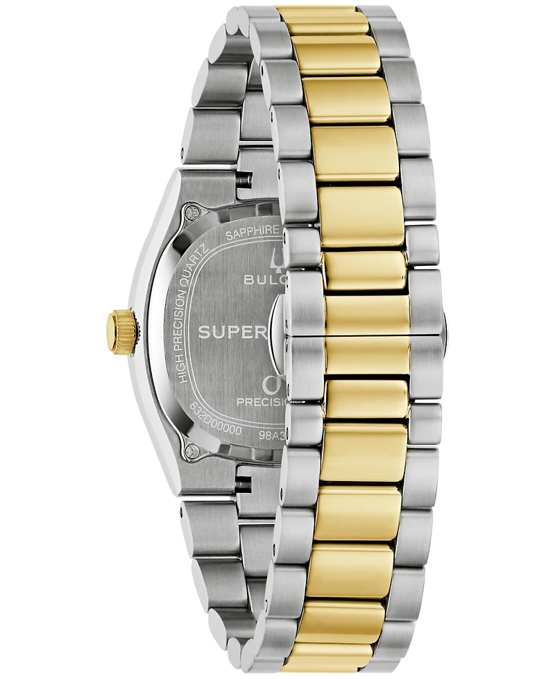 Bulova Men's Super Seville Jade Two-Tone Stainless Steel Bracelet Watch 35mm