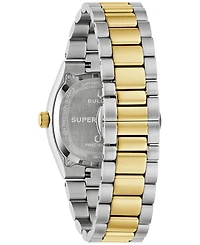 Bulova Men's Super Seville Jade Two-Tone Stainless Steel Bracelet Watch 35mm