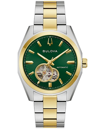 Bulova Men's Automatic Surveyor Two-Tone Stainless Steel Bracelet Watch 39mm