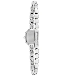 Bulova Women's Box Set Crystal Silver-Tone Stainless Steel Bracelet Watch 15mm