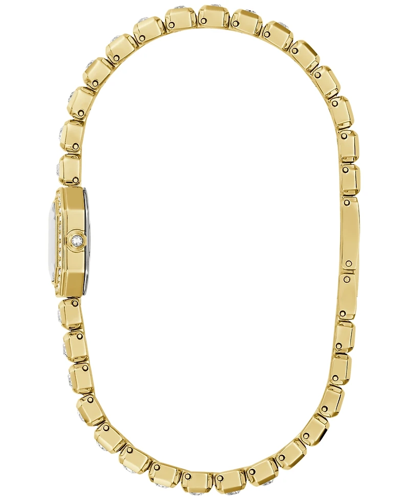 Bulova Women's Box Set Crystal Gold-Tone Stainless Steel Bracelet Watch 15mm