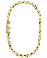 Bulova Women's Box Set Crystal Gold-Tone Stainless Steel Bracelet Watch 15mm