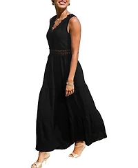 Cupshe Women's Little Details Black Maxi Beach Dress