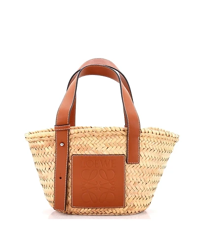 Pre-Owned Loewe Small Basket Tote Raffia