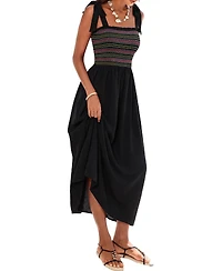 Cupshe Women's Dream Come True Black Midi Beach Dress