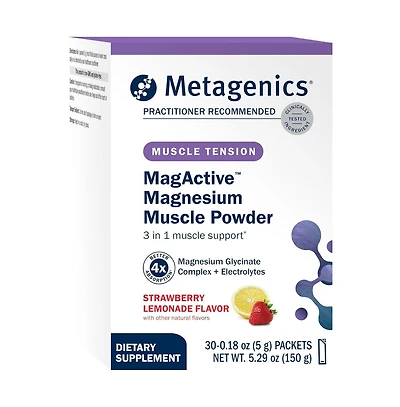 Metagenics MagActive Magnesium Muscle Powder, 30 packets