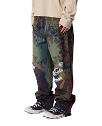 mnml Men's Ultra Baggy Leopard Denim Jeans