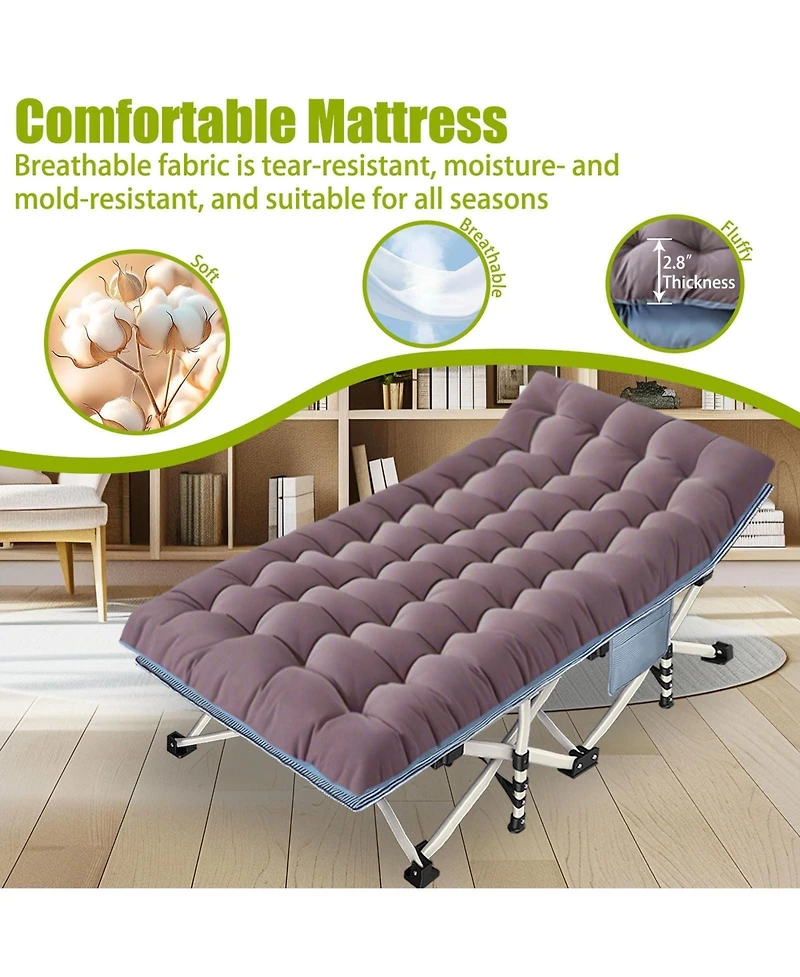 Aofar 32"Oversize Camping Sleeping Bed Folding Mattress Carry Bag
