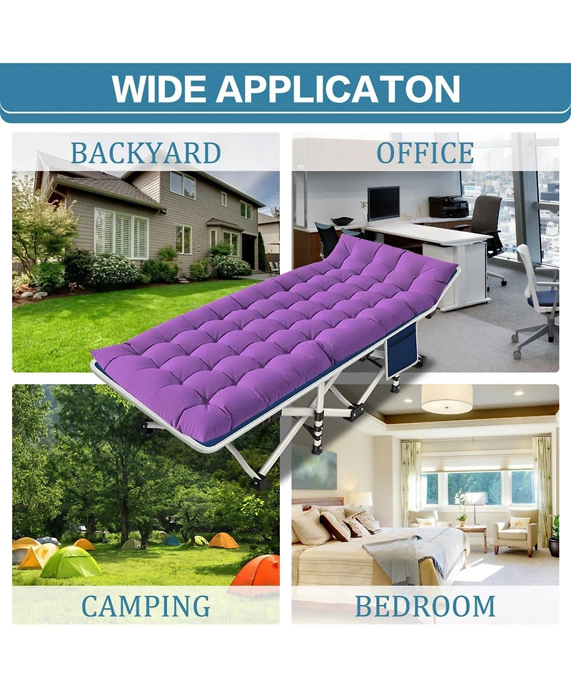 Aofar 2 Pack Camping Bed Folding Mattress Portable Sleeping Cot