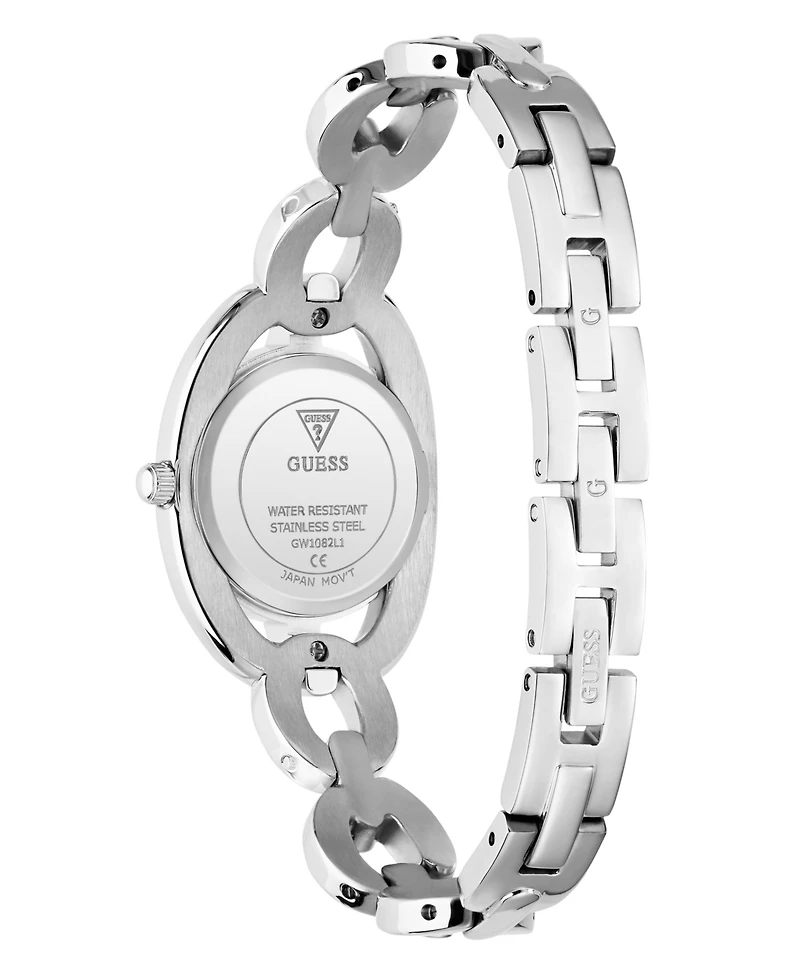 Guess Women's Quartz Silver-Tone Stainless Steel Watch 26mm