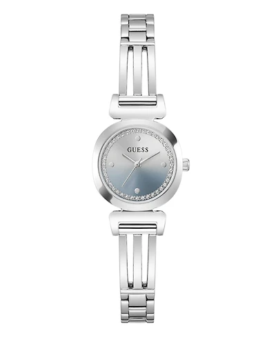 Guess Women's Quartz Silver-Tone Stainless Steel Watch 24mm
