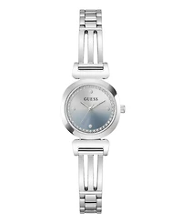 Guess Women's Quartz Silver-Tone Stainless Steel Watch 24mm