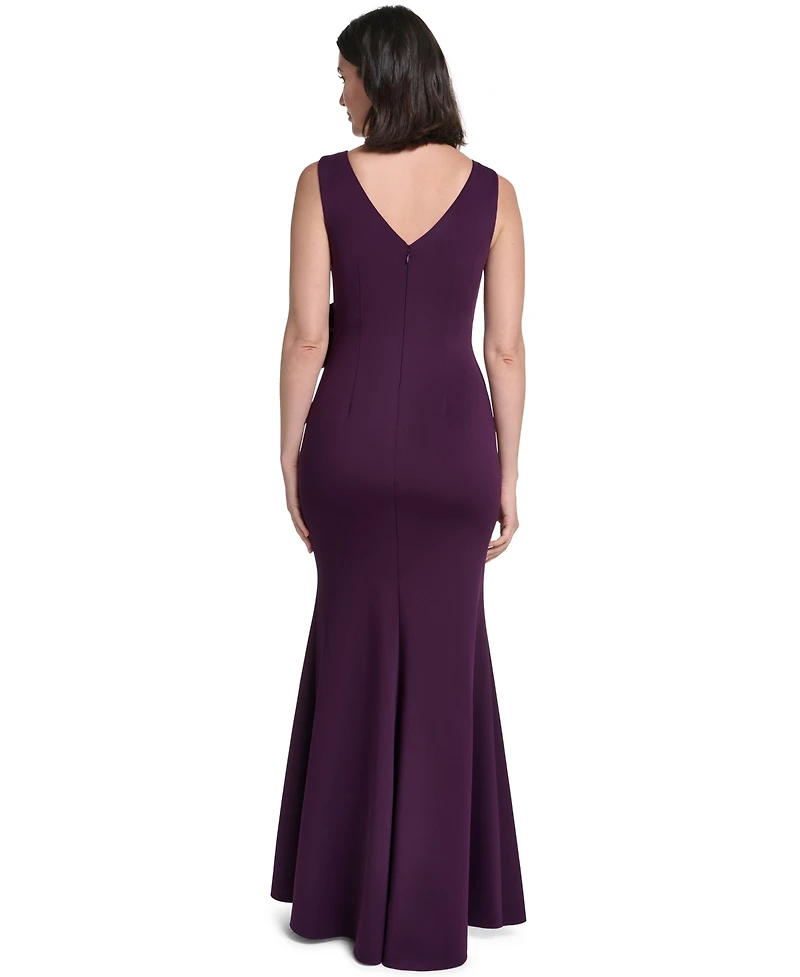 Jessica Howard Women's Sleeveless Cascade Ruffle Dress