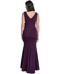 Jessica Howard Women's Sleeveless Cascade Ruffle Dress