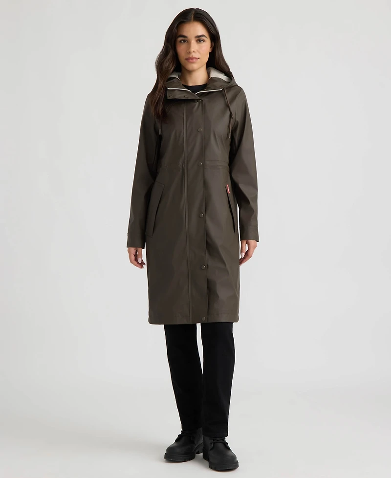 Hunter Women's Long Rubberized Anorak Coat