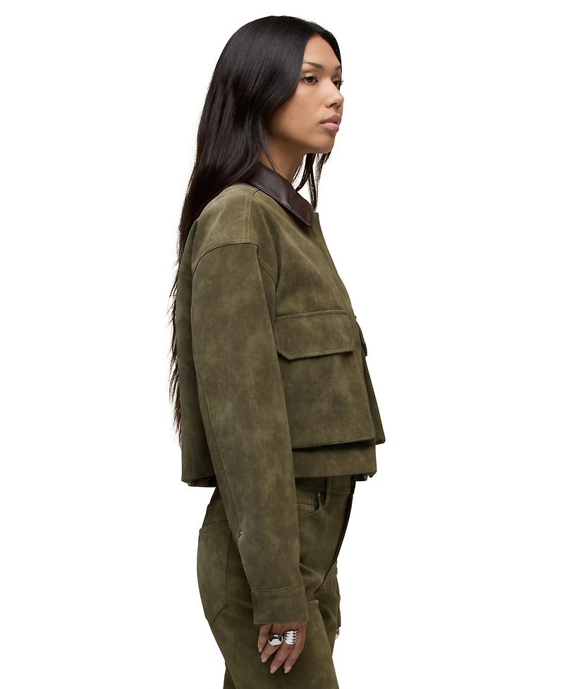 Hudson Jeans Women's Faux Suede Chore Jacket