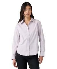 Levi's Women's Carlile Classic Poplin Long-Sleeve Shirt