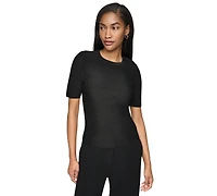 Dkny Women's Short-Sleeve Crewneck Sweater