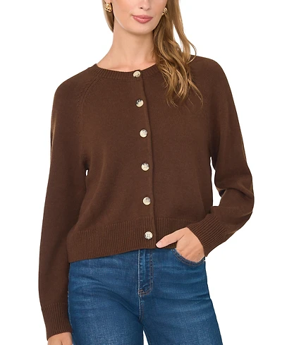 Vince Camuto Women's Short-Sleeve Crewneck Sweater