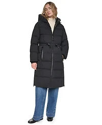 Dkny Women's Walker Length Anorak Lined Hood Coat