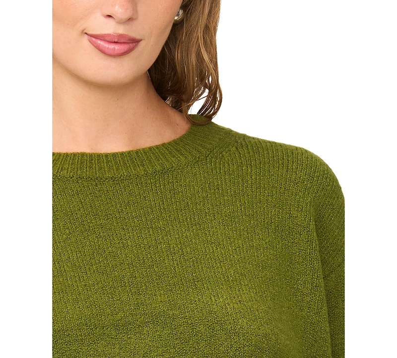 Vince Camuto Women's Elbow-Sleeve Crewneck Sweater