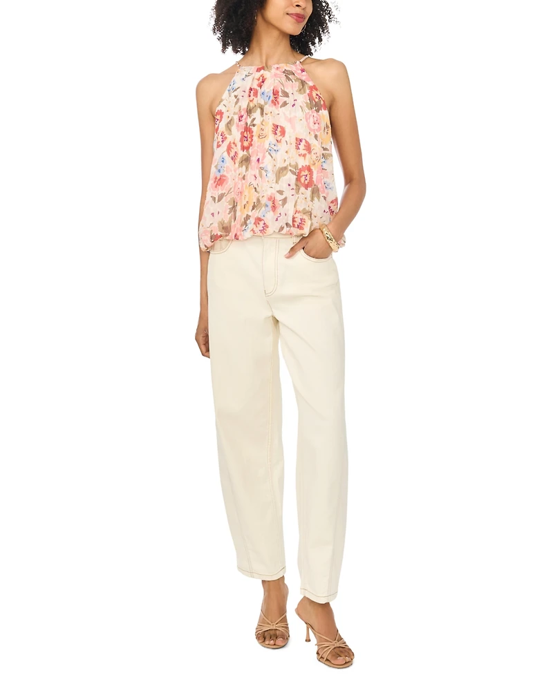 Vince Camuto Women's Halter Neck Bubble Top