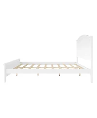 Streamdale Furniture King Size Platform Bed with Headboard with Wooden Slat Support Legs