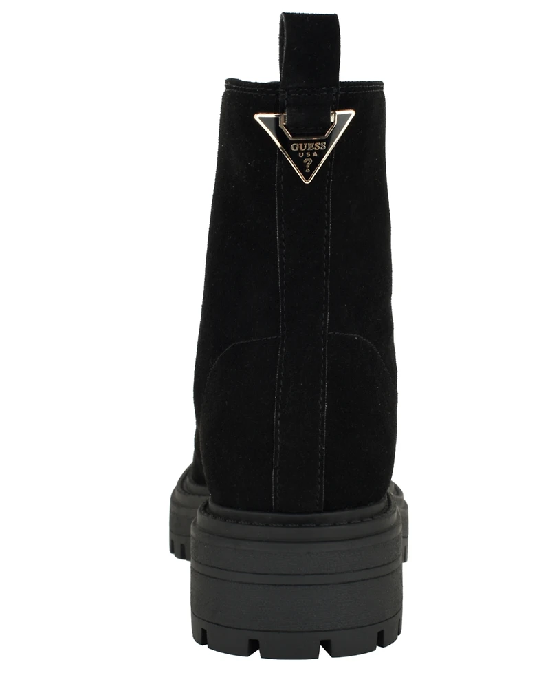 Guess Women's Syyan Front Zip Lug Sole Booties