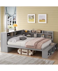 Streamdale Furniture Daybed with Storage Cabinets