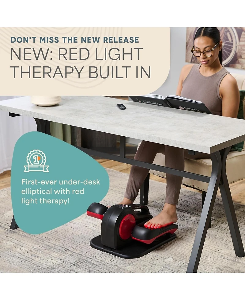 LifePro Under Desk Elliptical with Red Light