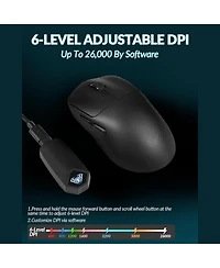 Aula SC800 Wireless Gaming Mouse, Ultra-Light 37g, High-Precision Control, Instant Response, Programmable Buttons