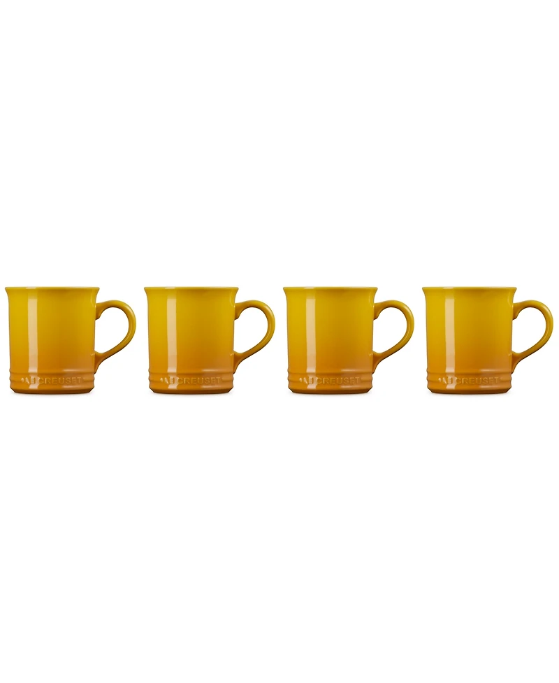 Le Creuset 14 oz. Stoneware Set of Four Coffee Mugs