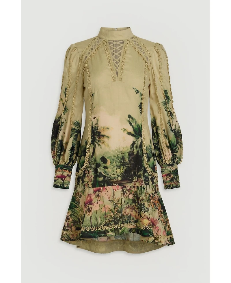 Karen Millen Women's Botanical Mini Dress