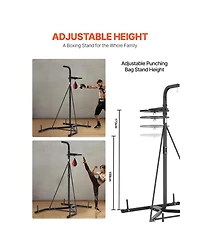 Vevor 2 in 1 Heavy Duty Punching Bag Frame Boxing Punching Fitness Stand Steel
