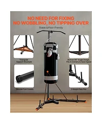 Vevor 2 in 1 Heavy Duty Punching Bag Frame Boxing Punching Fitness Stand Steel
