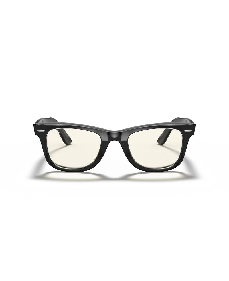 Ray-Ban Unisex Wayfarer Clear Evolve Photochromic Sunglasses, RB2140F