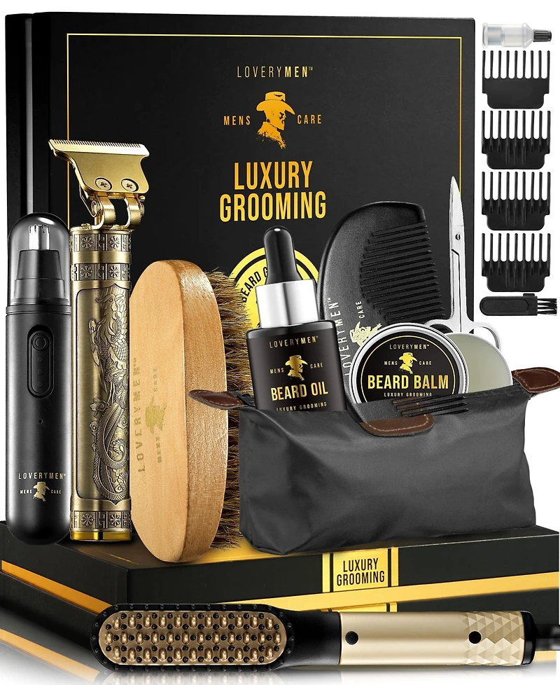 Lovery 16-Piece Luxury Beard Grooming Gift Set