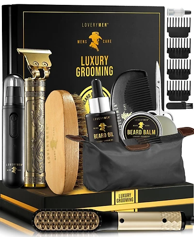 Lovery 16-Piece Luxury Beard Grooming Gift Set