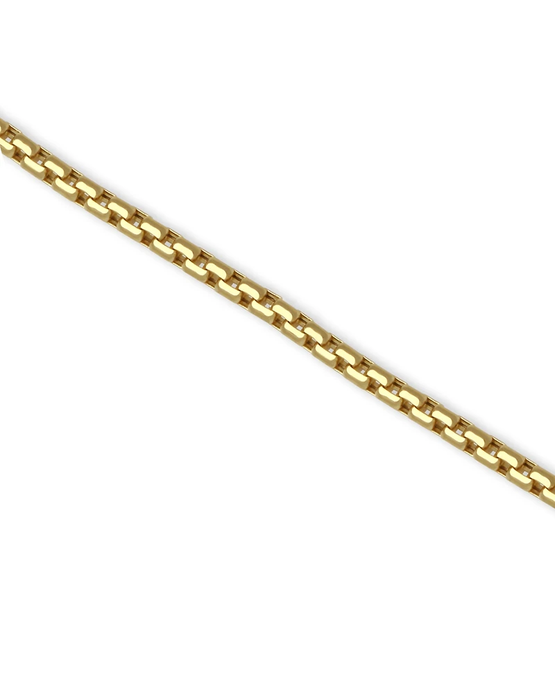Macy's Diamond-Cut Box Chain 24" Necklace in 10k Yellow Gold