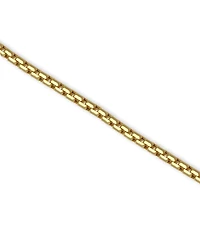 Macy's Diamond-Cut Box Chain 24" Necklace in 10k Yellow Gold