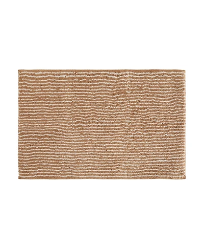 ienjoy Home Pinstripe Cotton Bath Mat, 24" x 17"