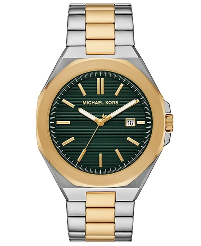 Michael Kors Men's Callum Three-Hand Date Two-Tone Stainless Steel Watch 44mm