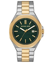 Michael Kors Men's Callum Three-Hand Date Two-Tone Stainless Steel Watch 44mm