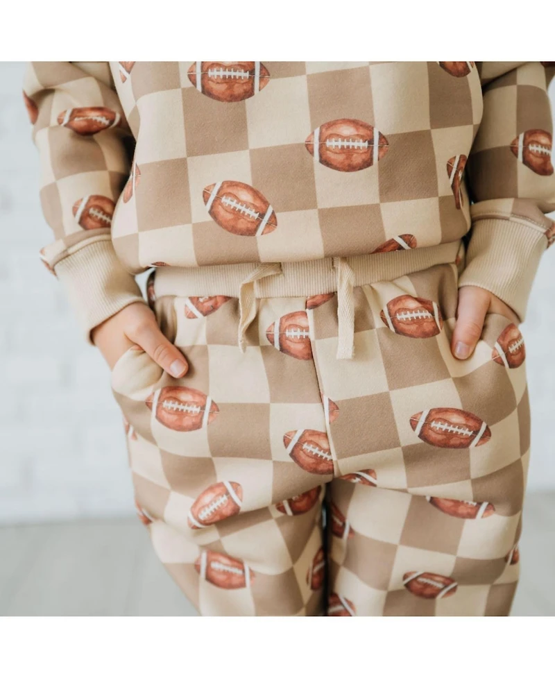 Sweet Wink Little Boys(-) Football Checkered Jogger