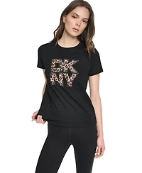 Dkny Sport Women's Stacked Puff Outline Short-Sleeve T-Shirt