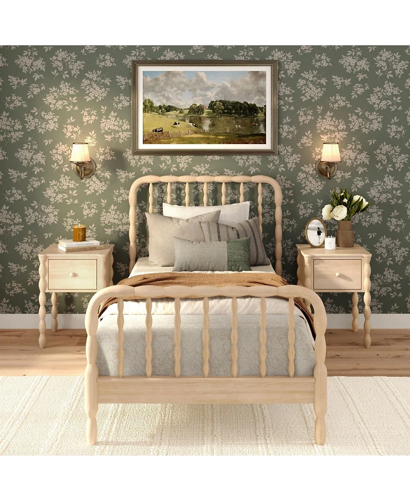 Plank+Beam Jenny Lind 1 Drawer Nightstand