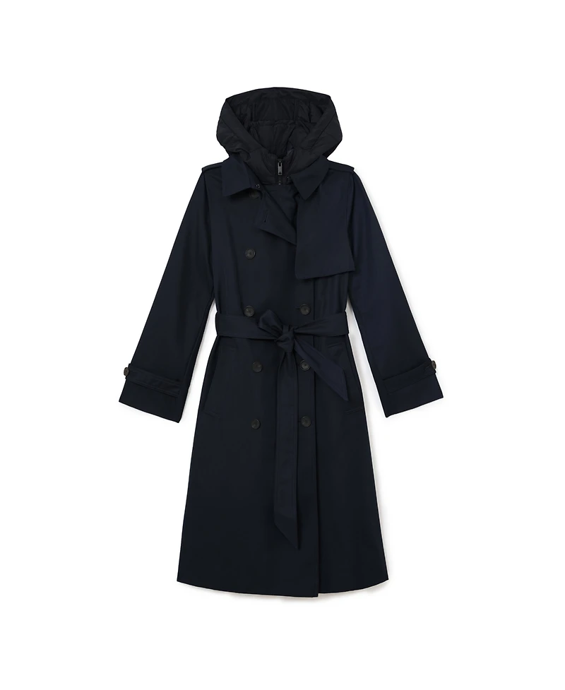 Reiss Women's Azura Hooded Insert Trench Coat