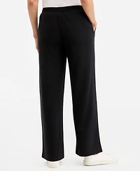 Style & Co Petite LuxLounge Wide-Leg Drawstring Sweatpants, Macy's Exclusive
