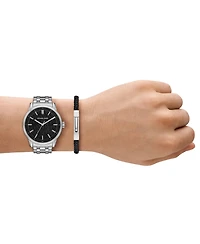 Michael Kors Men's Wolfe Three-Hand Stainless Steel Watch 32mm