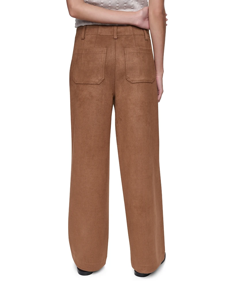 Dkny Jeans Petite Faux Suede Pull-On Pants